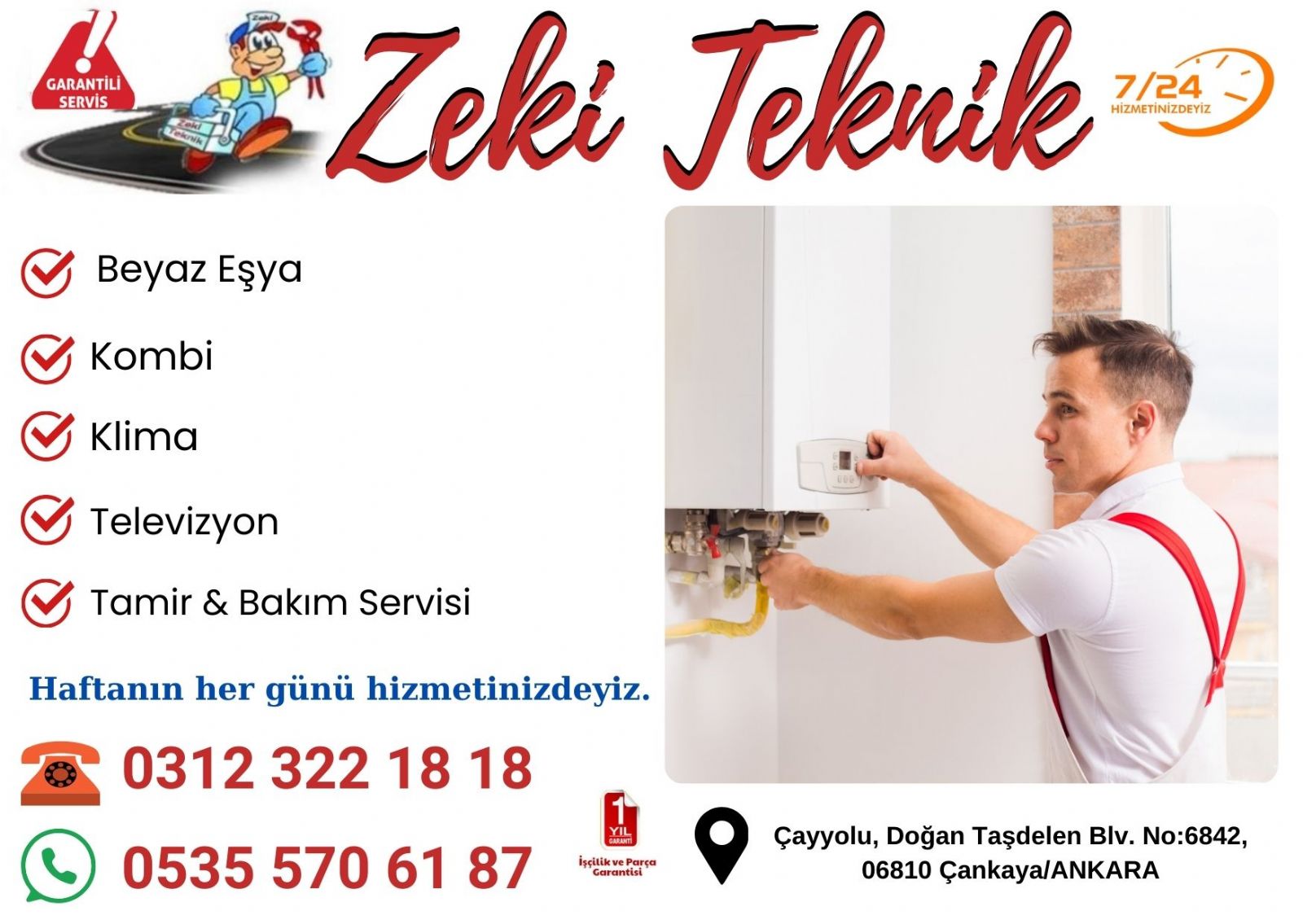Çayyolu Baymak Servisi